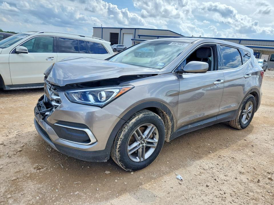 2018 Hyundai Santa fe VIN 5NMZT3LB5JH091023 COPART salvage auction — FRONT END, Tx - Salvage Vehicle Title, sold $2,900 on 2026-07-09 (photo 1)