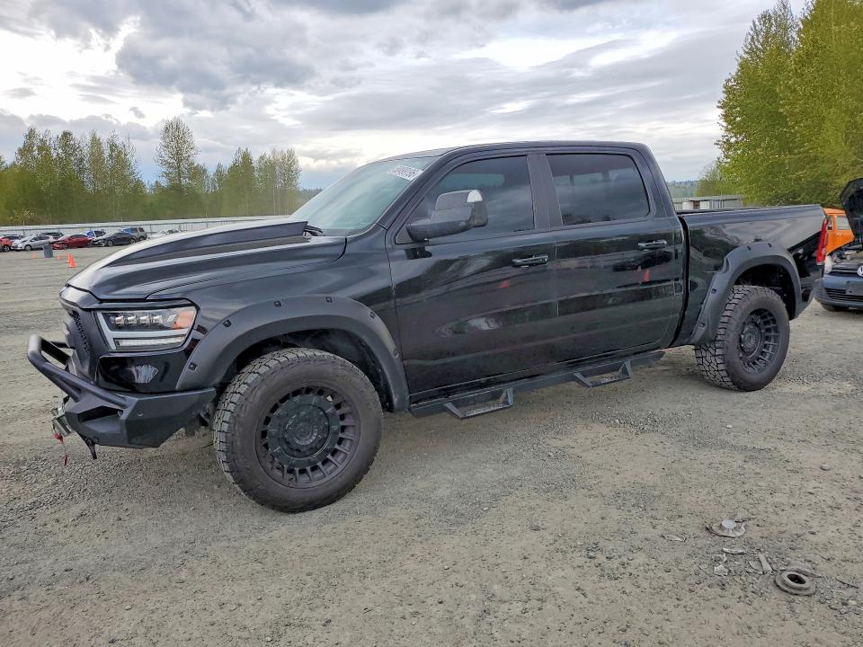 2021 Ram 1500 VIN 1C6SRFJT9MN623305 COPART salvage auction — FRAME DAMAGE, Salvage Title, sold $13,600 on 2026-08-03 (photo 1)