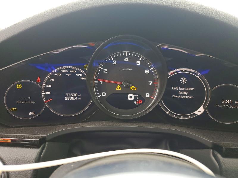 2019 Porsche Cayenne VIN WP1AB2AY9KDA61243 COPART salvage auction — FRONT END, Il - Salvage Certificate, sold $15,800 on 2026-07-21 (photo 9)