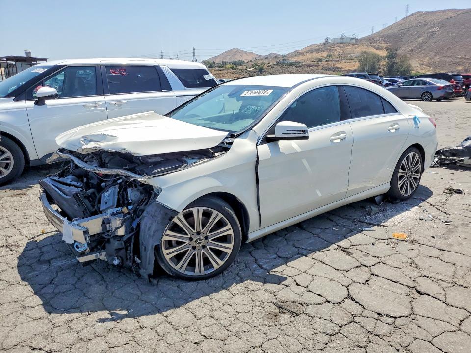 2018 Mercedes-benz Cla-class VIN WDDSJ4EB0JN578424 COPART salvage auction — FRONT END, Ca - Dis/Dlr/Exp Only Clean Title (P), sold $4,050 on 2026-07-08 (photo 1)