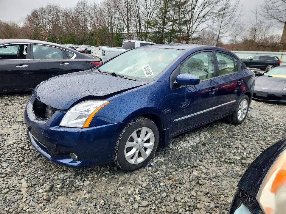 2012 Nissan Sentra VIN 3N1AB6AP9CL667141 COPART salvage auction — FRONT END, Ma - Cert Of Title-Reconstrctd Coll, sold $750 on 2026-07-06 (photo 1)