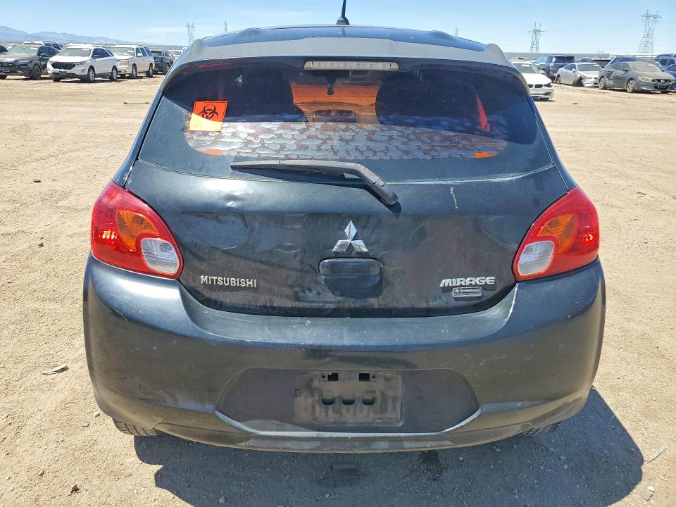 2015 Mitsubishi Mirage VIN ML32A4HJ3FH061009 COPART salvage auction — FRONT END, Ca - Dis/Dlr/Exp Only Clean Title, sold $425 on 2026-07-20 (photo 6)