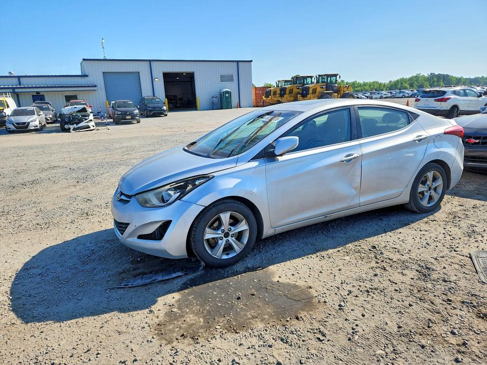 2016 Hyundai Elantra VIN KMHDH4AE9GU484714 COPART salvage auction — FRONT END, Nc - Salvage Certificate Of Title, sold $400 on 2026-07-20 (photo 1)