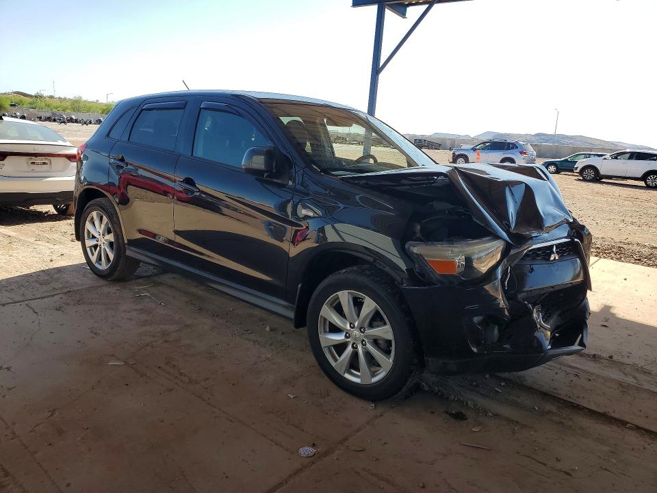 2015 Mitsubishi Outlander VIN 4A4AR3AU3FE022432 COPART salvage auction — FRONT END, Pa - Certificate Of Salvage, sold $1,150 on 2026-07-02 (photo 4)
