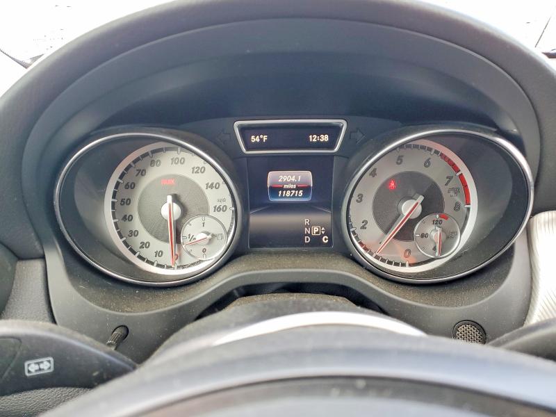 2016 Mercedes-benz Gla-klasse VIN WDCTG4GBXGJ208277 COPART salvage auction — REAR END, Or - Salvage Title Certificate, sold $200 on 2026-07-21 (photo 9)