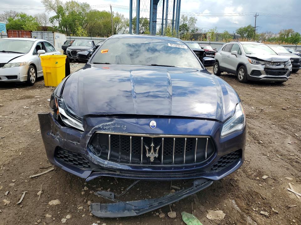 2018 Maserati Quattroporte VIN ZAM56YRA8J1287626 COPART salvage auction — FRONT END, Il - Salvage Certificate, sold $3,750 on 2026-07-08 (photo 5)