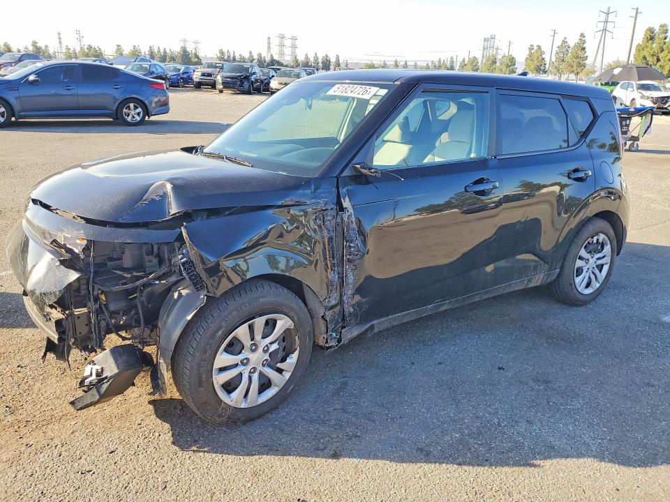 2023 Kia Soul VIN KNDJ23AU8P7846699 COPART salvage auction — FRONT END, Ca - Salvage Certificate, sold $1,400 on 2026-07-07 (photo 1)