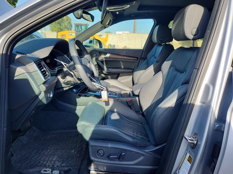 2022 Audi Q5 VIN WA15AAFY8N2127736 COPART salvage auction — FRONT END, Ca - Salvage Certificate, sold $15,300 on 2026-07-02 (photo 7)