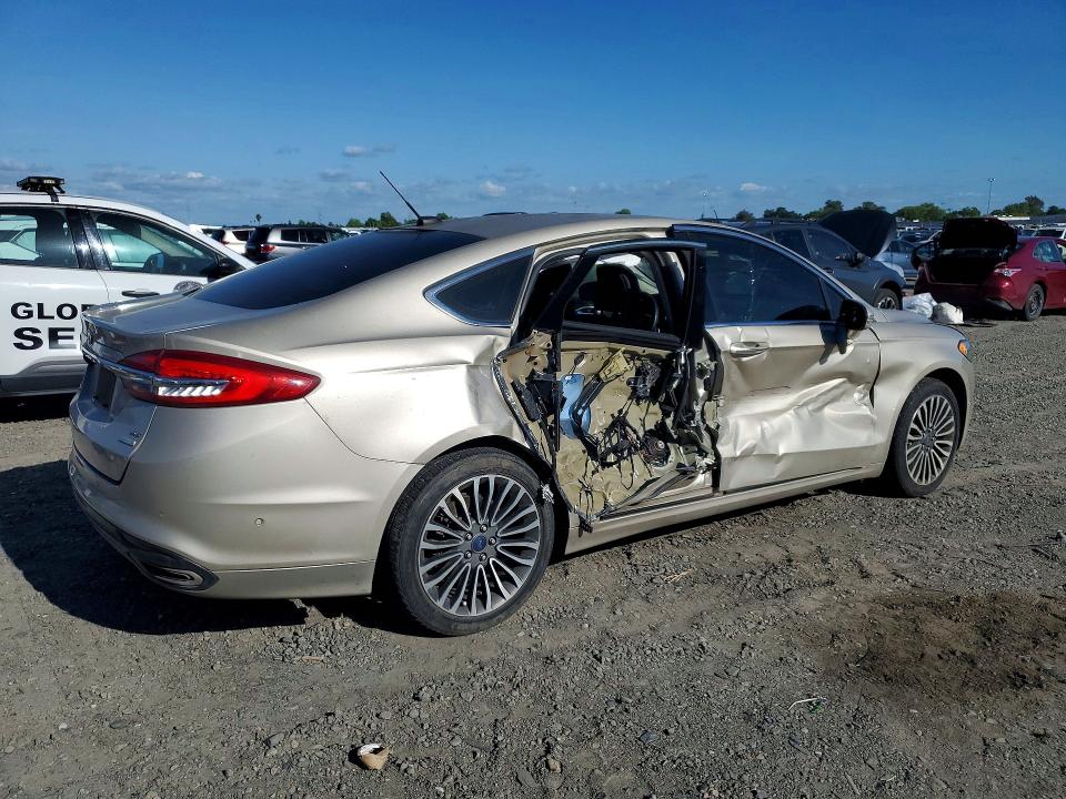 2017 Ford Fusion VIN 3FA6P0H97HR215952 COPART salvage auction — SIDE, Ca - Salvage Certificate, sold $975 on 2026-07-09 (photo 3)