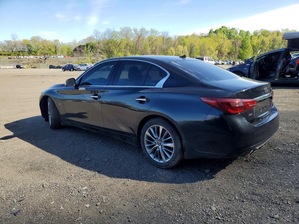 2019 Infiniti Q50 VIN JN1EV7AR3KM552670 COPART salvage auction — FRONT END, Id - Salvage Certificate Of Title, sold $3,600 on 2026-07-07 (photo 2)
