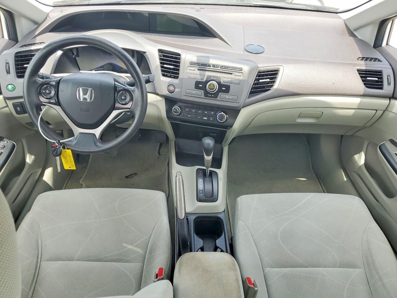 2012 Honda Civic VIN 19XFB2F53CE372107 COPART salvage auction — Front End, TX - SALVAGE VEHICLE TITLE, sold $1,650 on 2026-06-25 (photo 8)