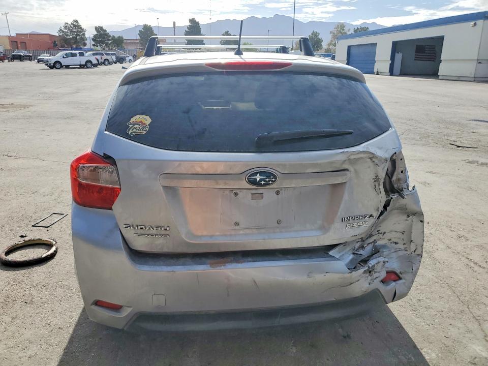 2012 Subaru Impreza VIN JF1GPAB64CH244179 COPART salvage auction — REAR END, Tx - Salvage Vehicle Title, sold $350 on 2026-07-10 (photo 6)