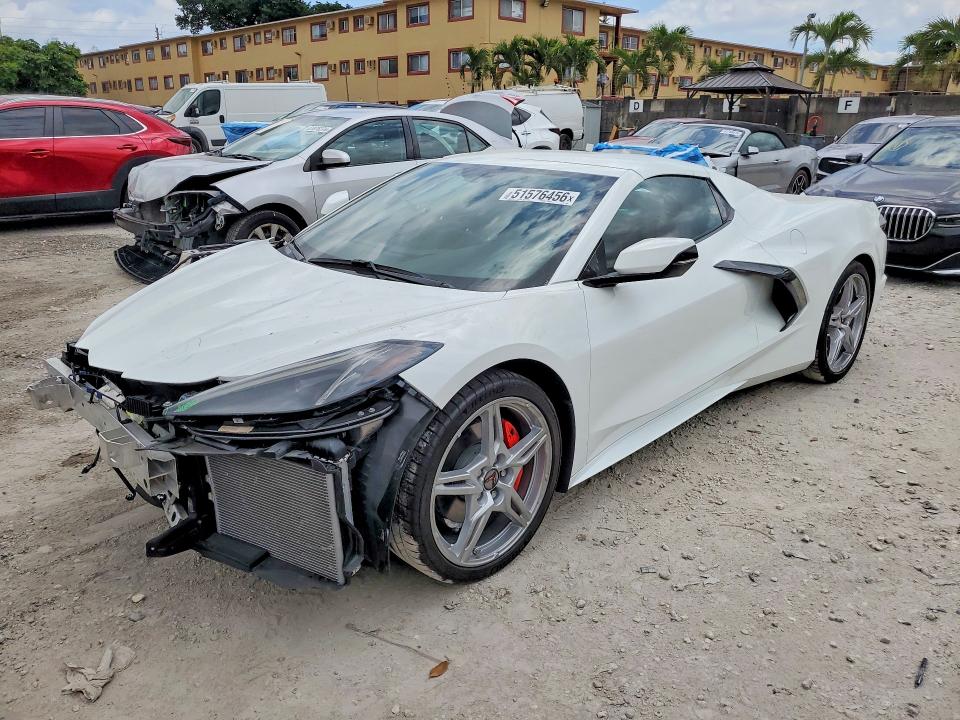 2021 Chevrolet Corvette VIN 1G1YA3D41M5119983 COPART salvage auction — FRONT END, FL - CERT OF TITLE SLVG REBUILDABLE, sold $34,750 on 2026-07-02 (photo 1)