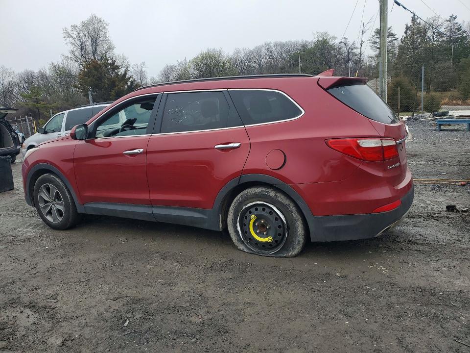 2015 Hyundai Santa fe VIN KM8SM4HFXFU089005 COPART salvage auction — FRONT END, Pa - Cert Of Title, sold $1,750 on 2026-07-09 (photo 2)