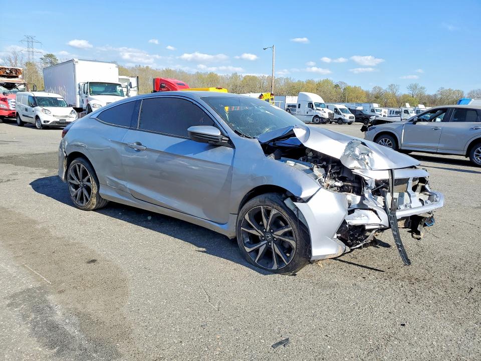 2019 Honda Civic VIN 2HGFC4B81KH301808 COPART salvage auction — FRONT END, IN - CERTIFICATE OF TITLE, sold $250 on 2026-07-09 (photo 4)