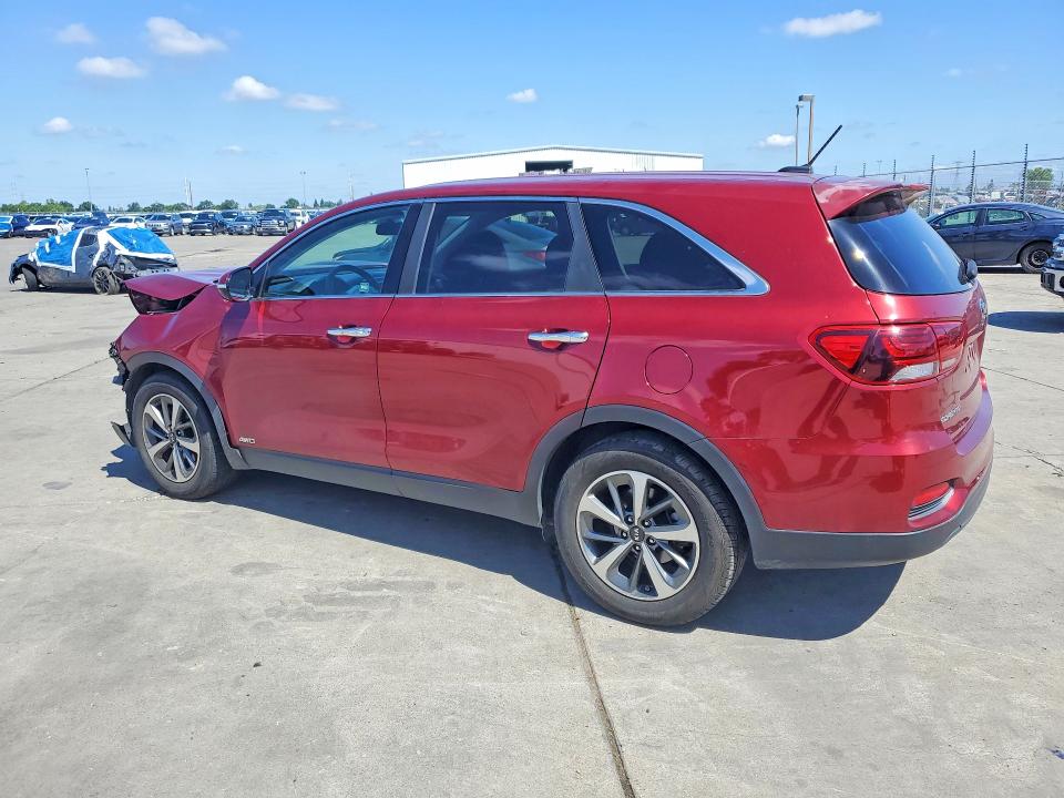 2020 Kia Sorento VIN 5XYPGDA57LG682403 COPART salvage auction — FRONT END, Ca - Salvage Certificate, sold $2,250 on 2026-07-20 (photo 2)