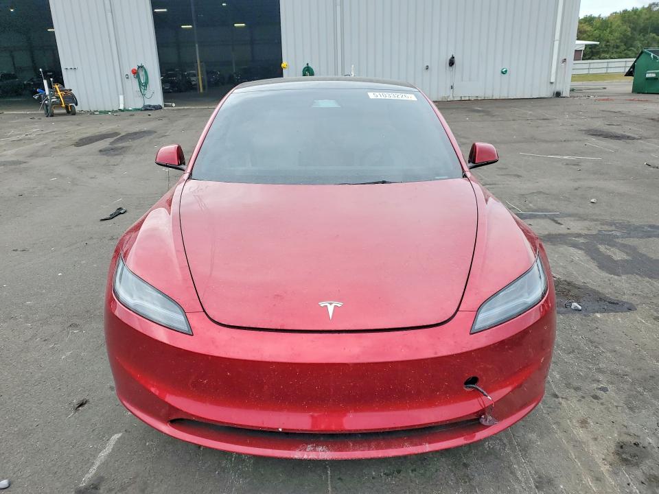 2025 Tesla VIN 5YJ3E1EA3SF975294 COPART salvage auction — REAR END, Fl - Cert Of Title Slvg Rebuildable, sold $6,300 on 2026-07-29 (photo 5)