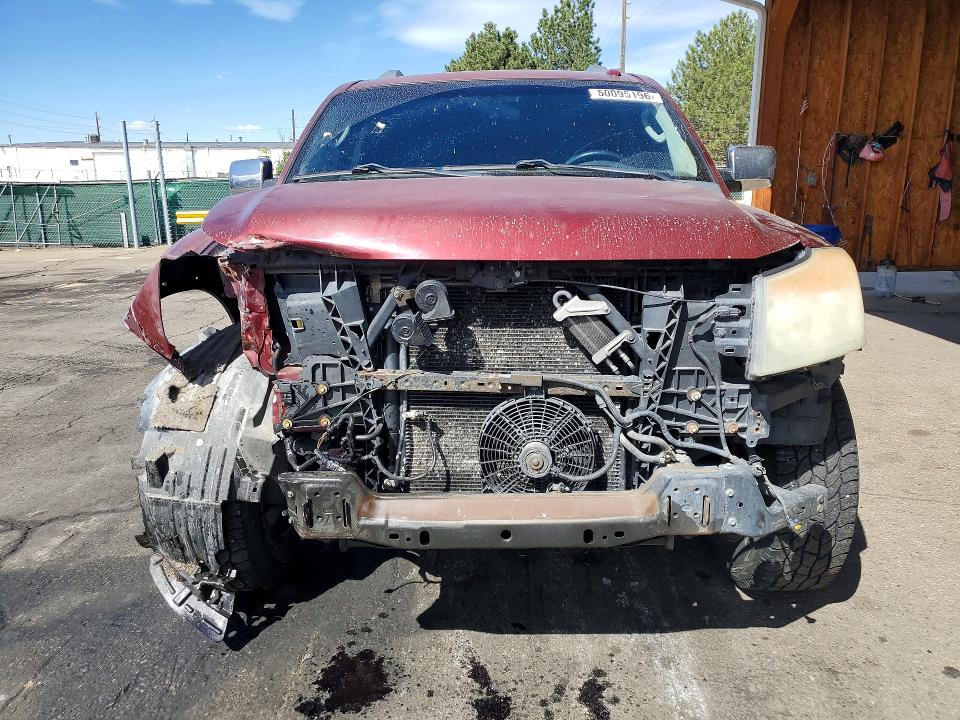 2010 Nissan Armada VIN 5N1AA0NC4AN613310 COPART salvage auction — FRONT END, CO - BILL OF SALE-PARTS ONLY, sold $400 on 2026-07-09 (photo 5)