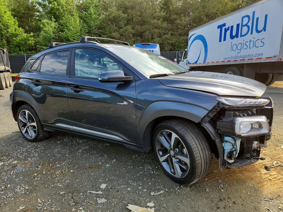 2021 Hyundai VIN KM8K5CA50MU730331 COPART salvage auction — FRONT END, Md - Cert Of Salvage > 75% Damage, sold $2,250 on 2026-07-28 (photo 4)