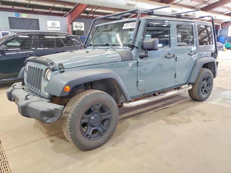 2014 Jeep Wrangler unlimited VIN 1C4BJWDG2EL118069 COPART salvage auction — ROOF, Vt - Certificate Of Title, sold $5,400 on 2026-07-24 (photo 1)