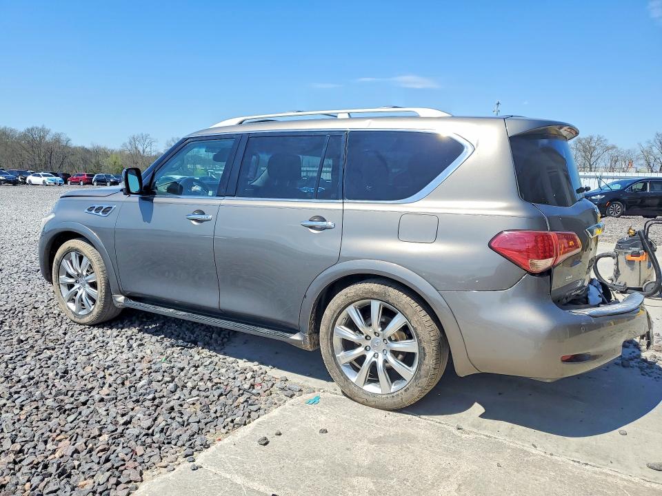 2013 Infiniti Qx56 VIN JN8AZ2NEXD9042496 COPART salvage auction — FRONT END, Mo - Salvage Certificate Of Title, sold $1,300 on 2026-07-28 (photo 2)