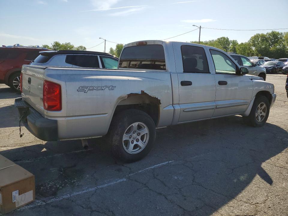 2006 Dodge Dakota VIN 1D7HE48N06S616876 COPART salvage auction — MINOR DENT/SCRATCHES, Ky - Cert Of Title-Salvage, sold $700 on 2026-07-09 (photo 3)