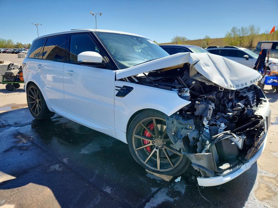 2019 Land rover RANGE ROVER VIN SALWR2RE7KA855360 COPART salvage auction — FRONT END, CO - PUBLIC - SALVAGE TITLE, sold $16,000 on 2026-07-27 (photo 4)