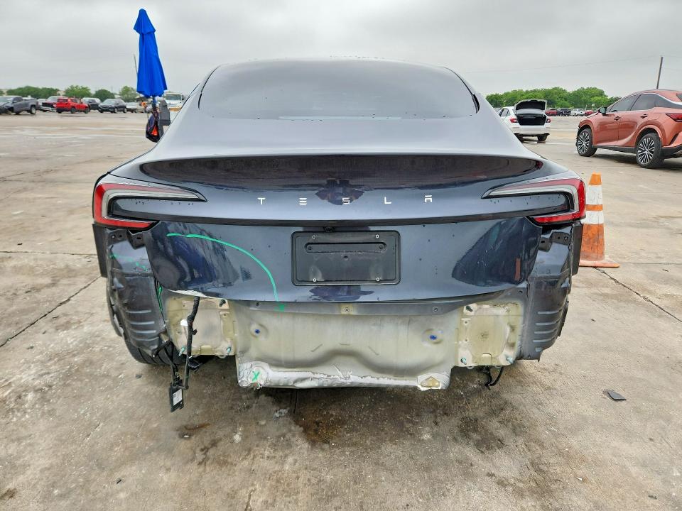 2025 Tesla Model 3 VIN 5YJ3E1EA0SF991632 COPART salvage auction — REAR END, Tx - Certificate Of Title, sold $16,100 on 2026-07-02 (photo 6)