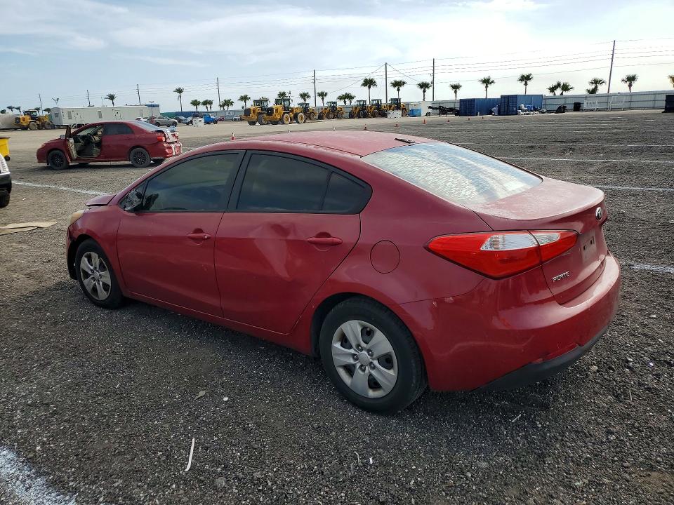 2016 Kia Forte VIN KNAFK4A68G5438452 COPART salvage auction — VANDALISM, Salvage Title, sold $425 on 2026-07-13 (photo 2)