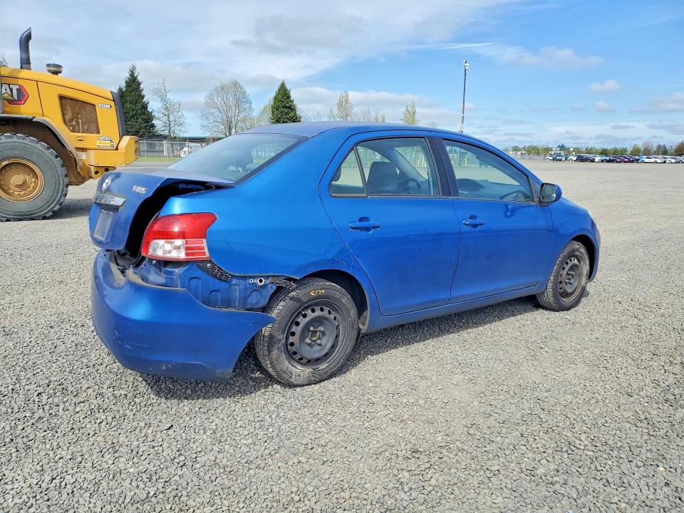 2010 Toyota Yaris VIN JTDBT4K36A4064150 COPART salvage auction — REAR END, Or - Salvage Title Certificate, sold $200 on 2026-07-07 (photo 3)