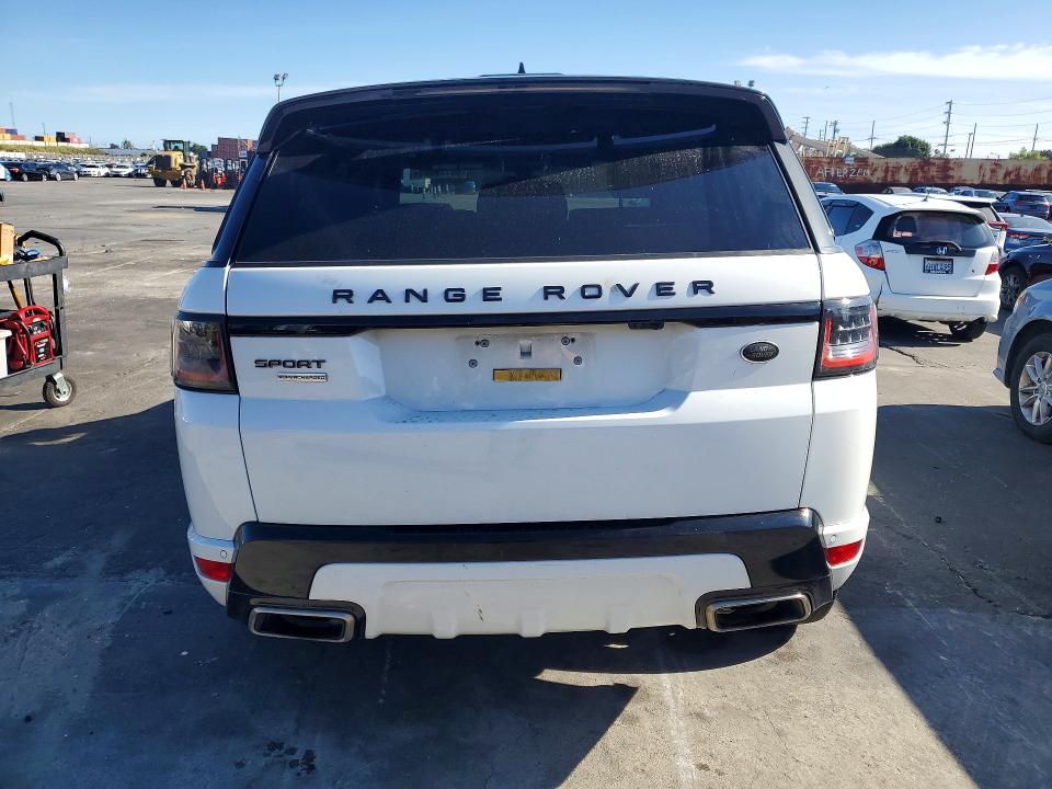 2018 Land rover RANGE ROVER VIN SALWR2RE6JA184519 COPART salvage auction — FRONT END, Ca - Salvage Certificate, sold $13,300 on 2026-07-15 (photo 6)