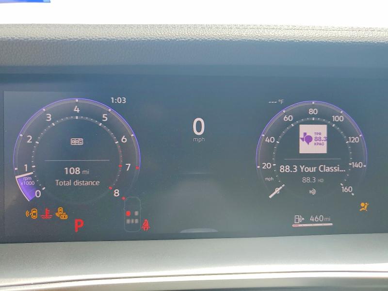 2026 Volkswagen Tiguan VIN 3VVNR7RM1TM035336 COPART salvage auction — FRONT END, Tx - Salvage Vehicle Title, sold $9,600 on 2026-07-09 (photo 9)