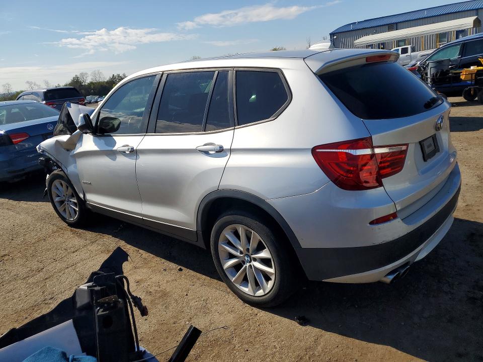 2014 BMW X3 VIN 5UXWX9C54E0D11876 COPART salvage auction — FRONT END, Pa - Certificate Of Salvage, sold $775 on 2026-07-07 (photo 2)