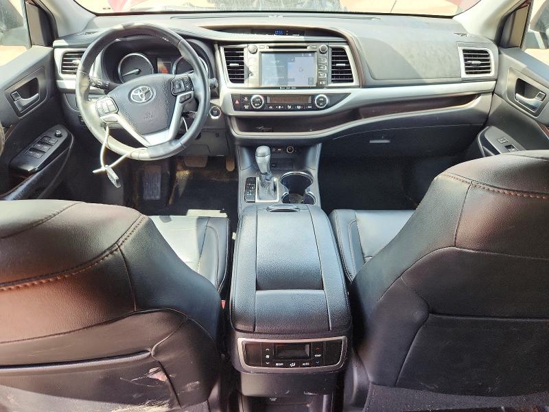 2019 Toyota Highlander VIN 5TDKZRFH5KS352071 COPART salvage auction — FRONT END, Al - Cert Of Title-Salvage Title, sold $4,300 on 2026-07-06 (photo 8)