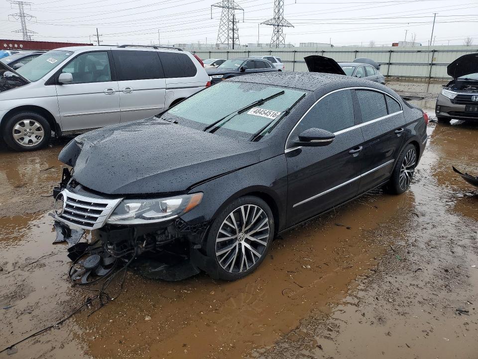 2014 Volkswagen Passat cc VIN WVWGU7AN8EE529437 COPART salvage auction — FRONT END, Il - Salvage Certificate, sold $400 on 2026-07-02 (photo 1)
