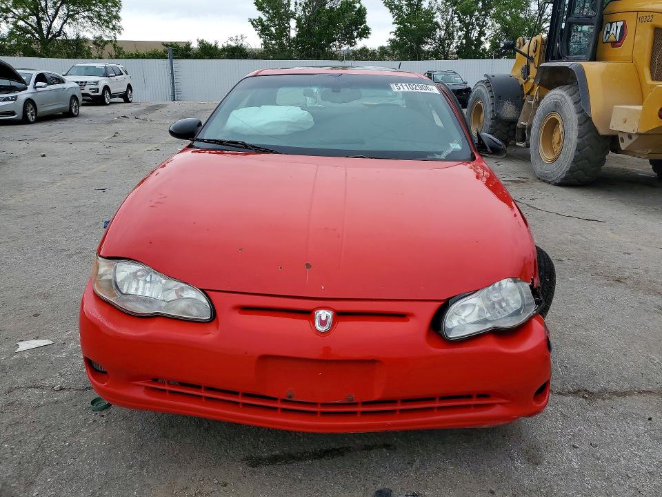 2001 Chevrolet Monte carlo VIN 2G1WX15K219291655 COPART salvage auction — FRONT END, Mo - Bill Of Sale - Destruction, sold $300 on 2026-07-02 (photo 5)