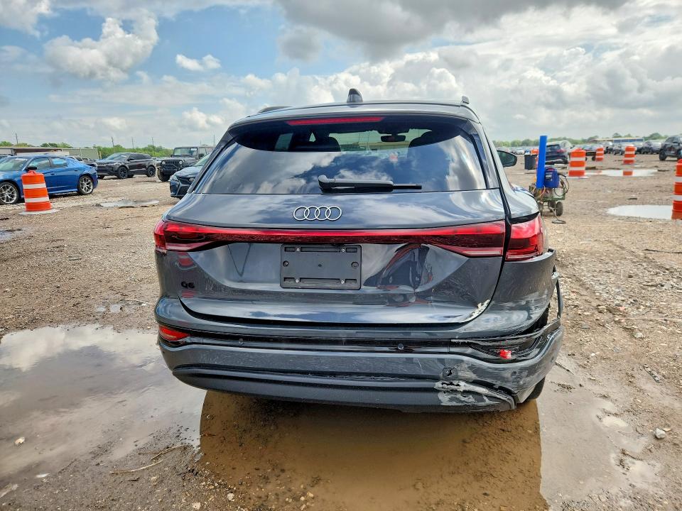 2025 Audi Q6 VIN WA112BGF2SA026630 COPART salvage auction — REAR END, Tx - Salvage Vehicle Title, sold $10,500 on 2026-07-16 (photo 6)