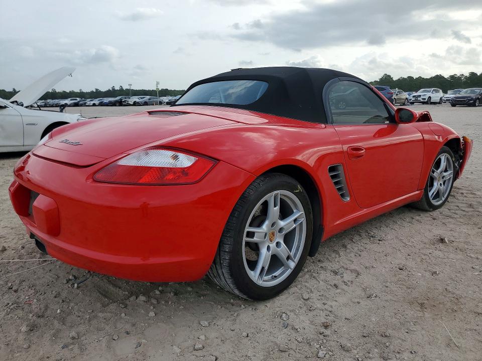 2007 Porsche Boxster VIN WP0CA29827U712334 COPART salvage auction — FRONT END, TX - SALVAGE VEHICLE TITLE, sold $2,150 on 2026-07-14 (photo 3)