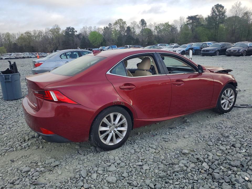 2015 Lexus Is 250 VIN JTHBF1D27F5075376 COPART salvage auction — FRONT END, NC - SALVAGE CERTIFICATE OF TITLE, sold $2,000 on 2026-07-29 (photo 3)