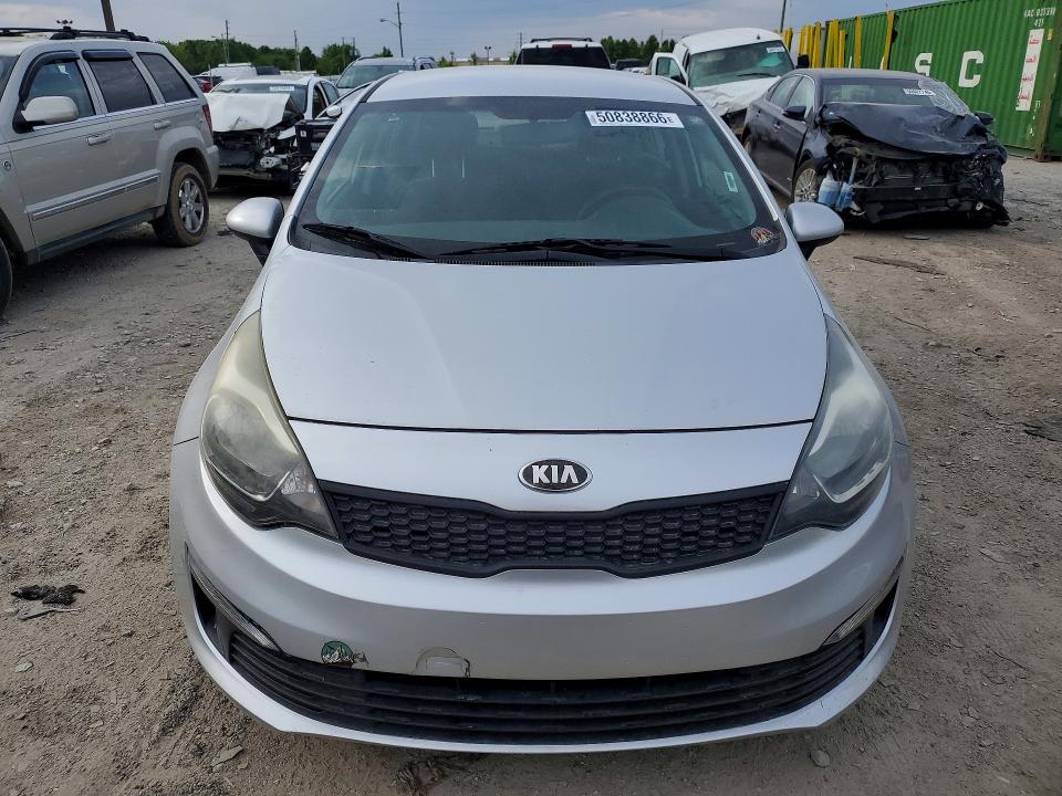 2016 Kia Rio VIN KNADM4A34G6541708 COPART salvage auction — REAR END, In - Cert Of Title-Salvage Title, sold $575 on 2026-07-07 (photo 5)