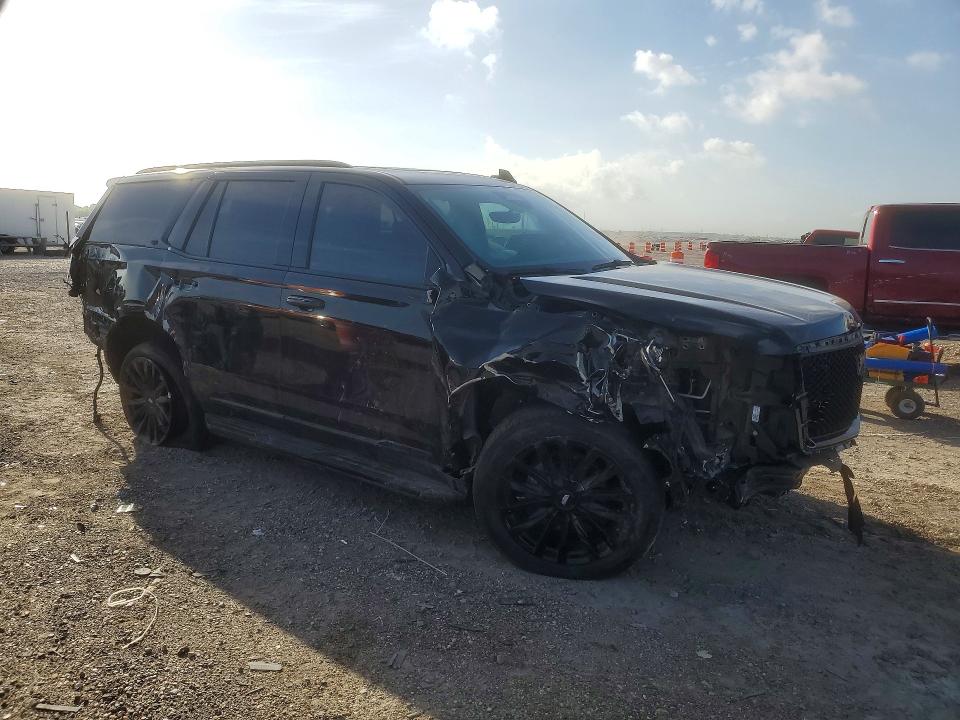 2021 Cadillac Escalade VIN 1GYS4BKL1MR400337 COPART salvage auction — FRONT END, Tx - Salvage Vehicle Title, sold $18,500 on 2026-07-09 (photo 4)