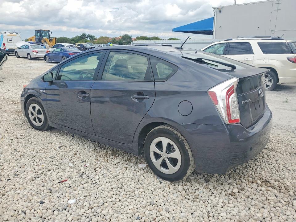 2012 Toyota Prius VIN JTDKN3DU5C1552729 COPART salvage auction — UNDERCARRIAGE, Ca - Salvage Certificate, sold $2,700 on 2026-07-02 (photo 2)