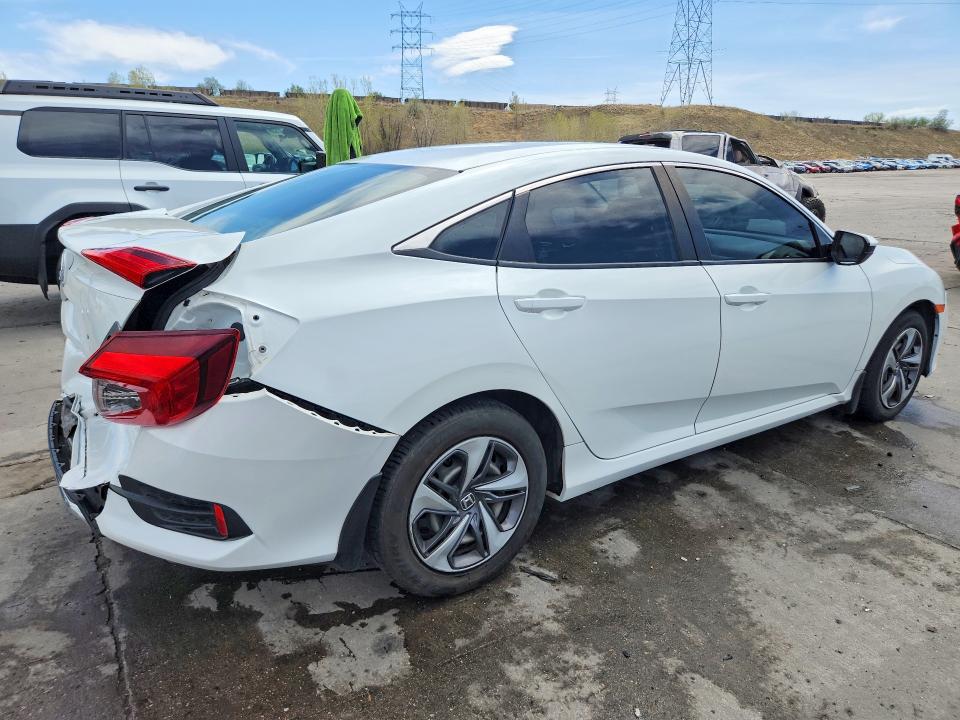 2020 Honda Civic VIN 19XFC2F63LE208944 COPART salvage auction — REAR END, Salvage Title, sold $7,600 on 2026-08-19 (photo 3)