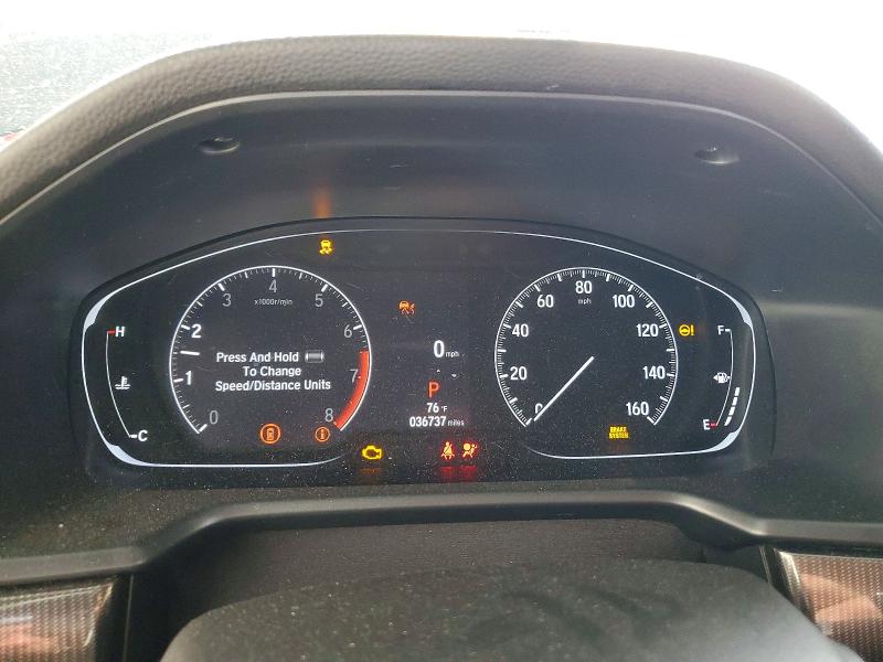 2022 Honda Accord VIN 1HGCV1F32NA083083 COPART salvage auction — FRONT END, Tx - Salvage Vehicle Title, sold $6,000 on 2026-07-10 (photo 9)