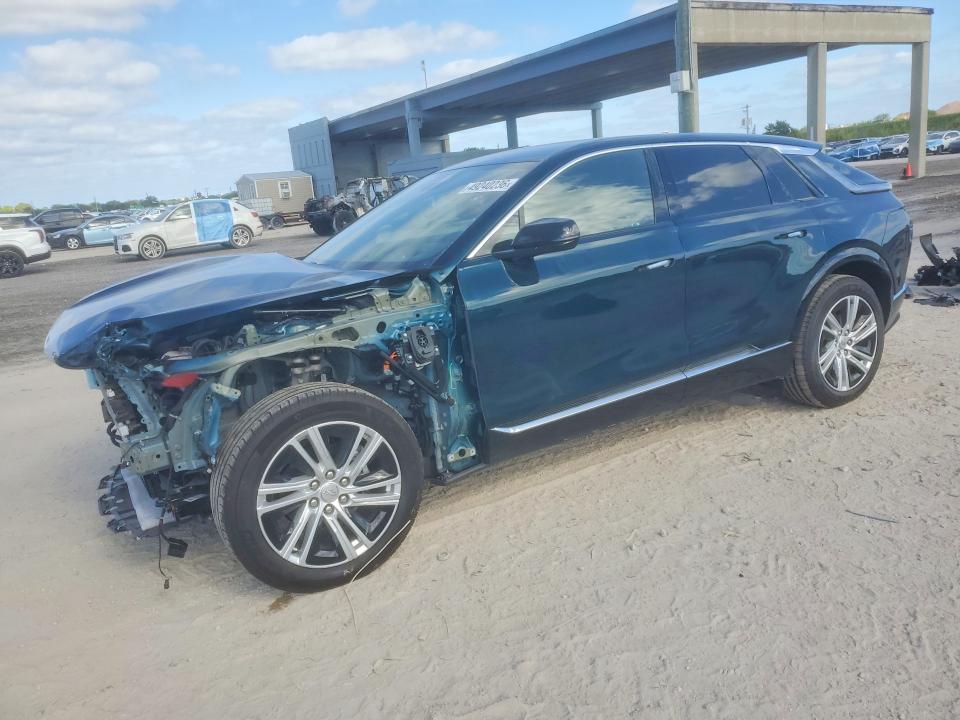 2024 Cadillac Lyriq VIN 1GYKPMRK7RZ138332 COPART salvage auction — FRONT END, Fl - Cert Of Title Slvg Rebuildable, sold $11,500 on 2026-07-09 (photo 1)