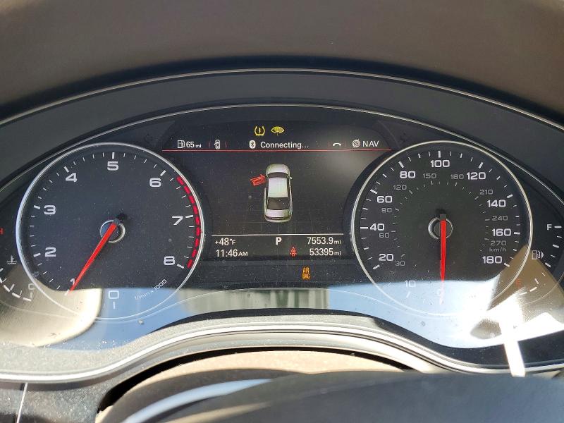 2012 Audi A6 VIN WAUDFAFCXCN131772 COPART salvage auction — FRONT END, Salvage Title, sold $425 on 2026-07-09 (photo 9)