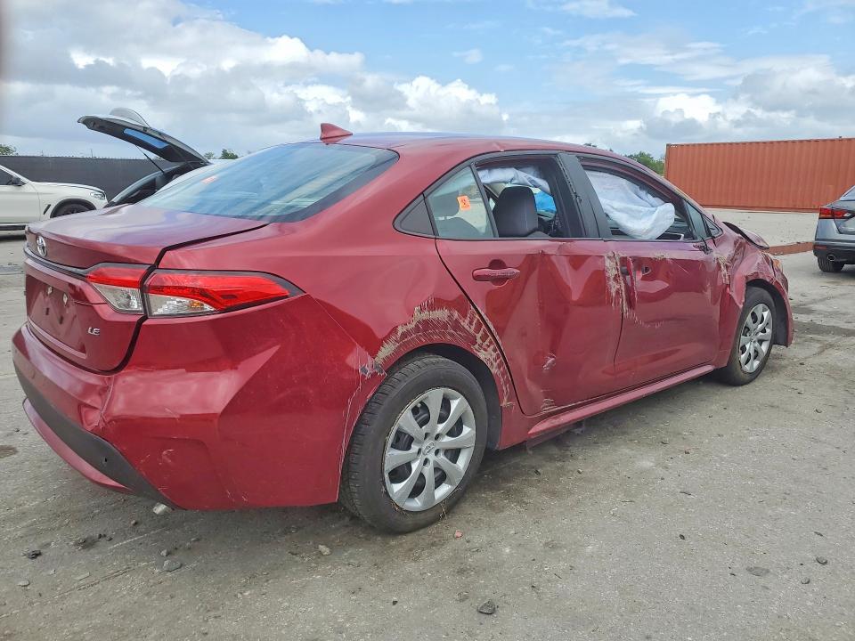2022 Toyota Corolla VIN 5YFEPMAE7NP324577 COPART salvage auction — SIDE, Fl - Certificate Of Destruction, sold $2,800 on 2026-07-02 (photo 3)