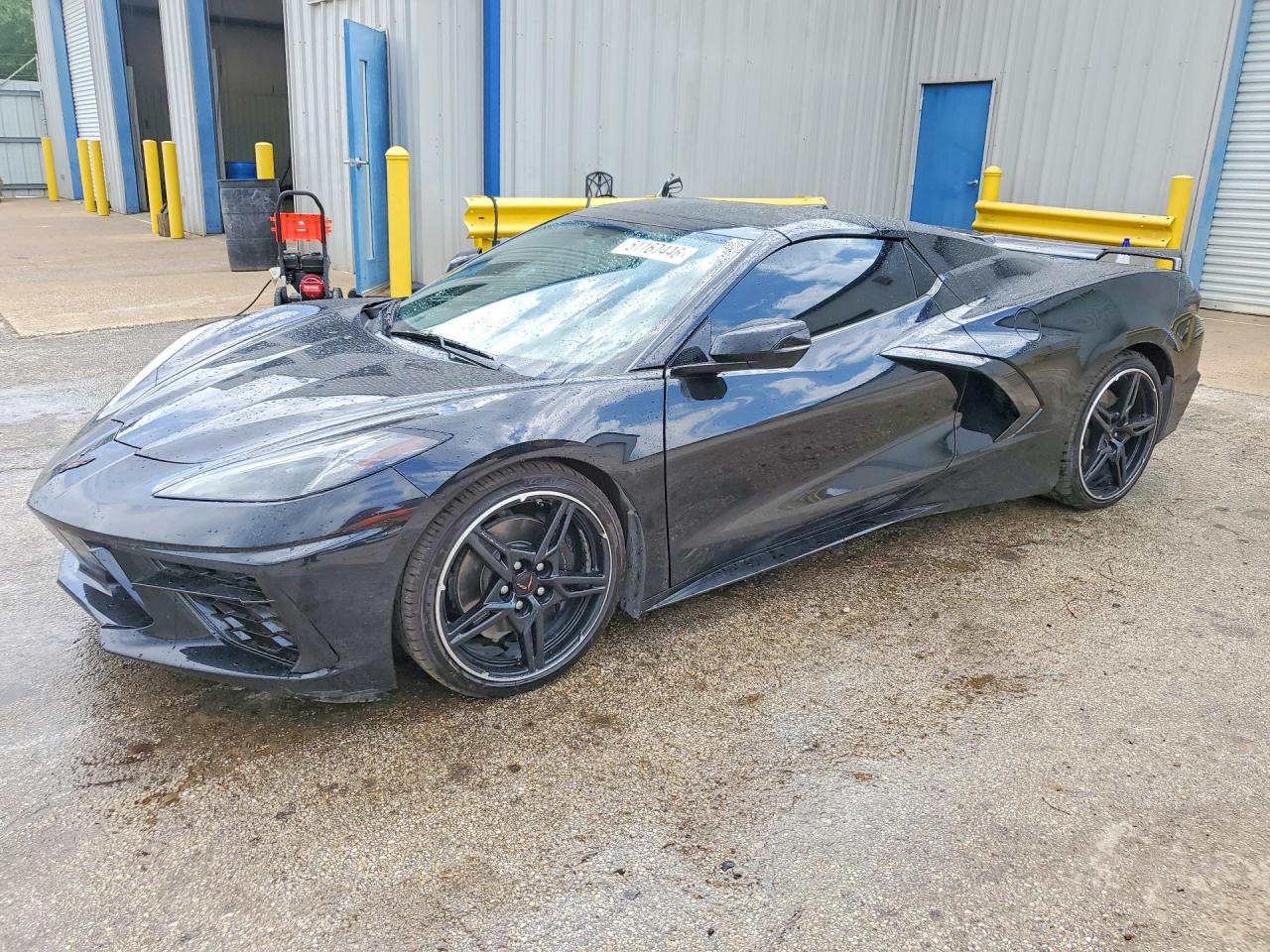 2022 Chevrolet Corvette Stingray VIN 1G1YA3D43N5113829 COPART salvage auction — Undercarriage, TX - SALVAGE VEHICLE TITLE, sold $30,000 on 2026-07-06 (photo 1)