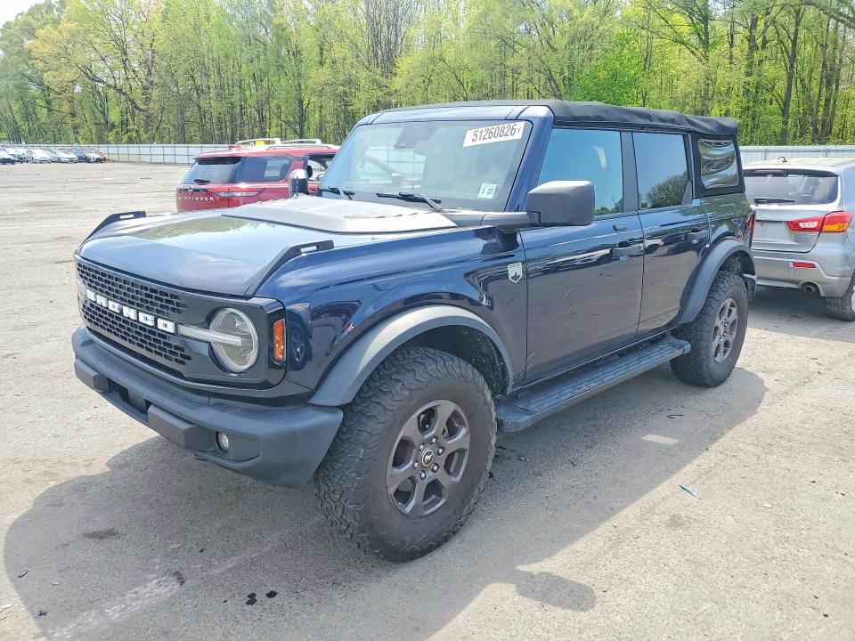 2021 Ford Bronco VIN 1FMDE5BH6MLA90841 COPART salvage auction — MINOR DENT/SCRATCHES, Wv - Salvage Certificate, sold $14,000 on 2026-07-09 (photo 1)