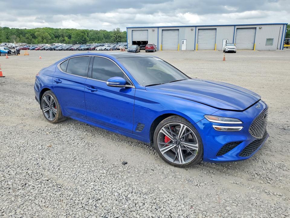 2024 Genesis G70 VIN KMTG34SC9RU139068 COPART salvage auction — FRONT END, Id - Salvage Certificate Of Title, sold $8,400 on 2026-07-06 (photo 4)